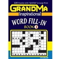 GRANDMA Inspirational WORD FILL-IN Book: 120 puzzles and inspirational quotes to
