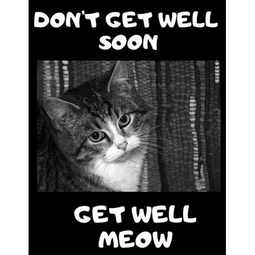 Don't Get Well Soon Get Well Meow: 100 Easy Sudoku Puzzle Large Print Book - Cute Kitten Funny Get Well Gift For Women After Surgery
