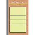 Volleyball 2 in 1 Taktikboard und Trainingsbuch: Taktikbuch für Trainer und Spieler, Spielstrategie, Training, Gewinnstrategie, Spieltechnik, Kampf, Ü