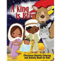 Christmas Nativity Coloring and Activity Book for Kids: A king is Born for African American Kids