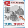 Animal Friendship: New Kind Of Stress Relief Coloring Book For Kids And Adults love Animals with Fun and Easy - Dots Lines Spirals Style