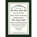 E. L. Parker & Co. Tinners' Tools & Supplies, Baltimore 1868