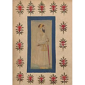Carnet Ligné Ligné Notable Indien En Pied, Miniature 18e