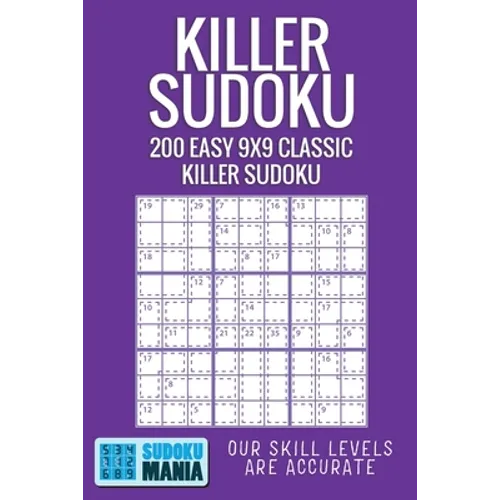 Killer Sudoku: 200 Easy 9x9 Classic Killer Sudoku
