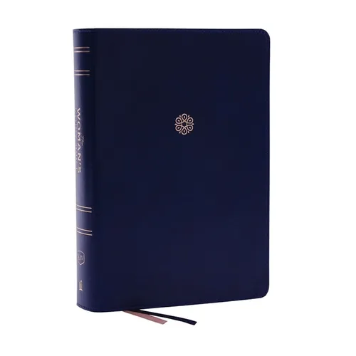 Kjv, the Woman's Study Bible, Blue Leathersoft, Red Letter, Full-Color Edition, Comfort Print (Thumb Indexed): Receiving God's Truth for Balance, Hope