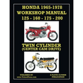 HONDA 1965-1978 WORKSHOP MANUAL 125cc, 160cc, 175cc & 200cc TWIN CYLINDER CENTER CAM DRIVE