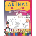 Animal Dot To Dot Puzzle Book For Teens