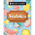 Brain Games - Take-Along - Sudoku Summer-Themed Fruit Design Portable Variety Puzzle Book