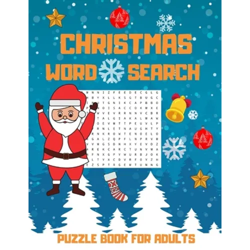 Christmas Word Search Puzzle Book For Adults: Challenging Brain Exercise Games Word Search Puzzles Activity, Great Gift For The Holiday
