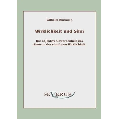 Wirklichkeit und Sinn: Die objektive Gewordenheit des Sinns in der sinnfreien Wirklichkeit