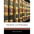 Propos Littéraires