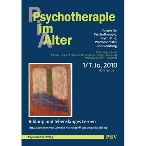 Psychotherapie im Alter Nr. 25: Bildung und lebenslanges Lernen, herausgegeben von Cornelia Kricheldorff und Angelika Trilling