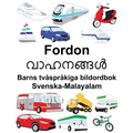 Svenska-Malayalam Fordon Barns tvåspråkiga bildordbok