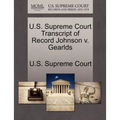 U.S. Supreme Court Transcript of Record Johnson V. Gearlds