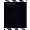 Storyboard Template 1.85: 1: Academy Flat 4 Panels With Narration Lines Storyboard Template For Filmmakers, Graphic Designers, Animators ETC.