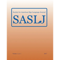 Society for American Sign Language Journal:: Vol. 1, No. 1