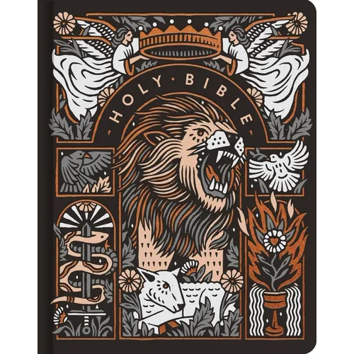 ESV Single Column Journaling Bible, Artist Series, Red Letter (Hardcover, Joshua Noom, the Lion and the Lamb)