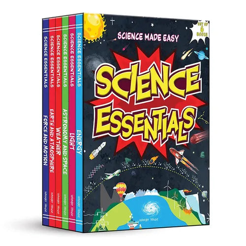 Science Essentials: Science Made Easy Boxed Set [Box Set of 6 Books] / Illustrated Science Book for Kids / Simplified Concepts of Science / Kids' Book