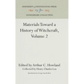 Materials Toward a History of Witchcraft