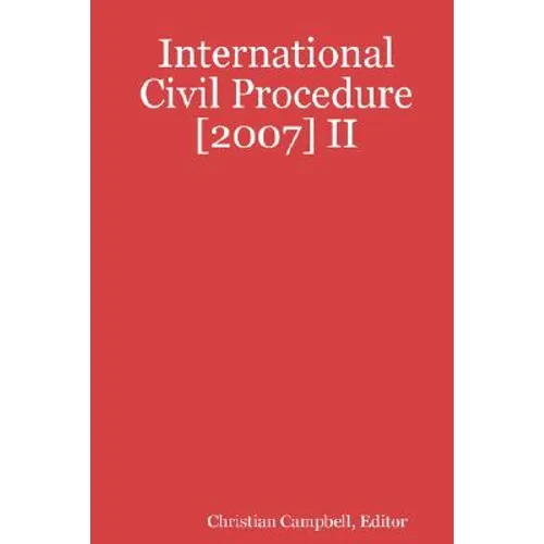 International Civil Procedure [2007] II