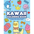 Kawaii Coloring Book: More Than 40 Cute & Fun Kawaii Doodle Coloring Pages for Kids & Adults