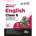 Olympiad Champs English Class 8 with Chapter-wise Previous 10 Year (2013 - 2022) Questions 5th Edition Complete Prep Guide with Theory, PYQs, Past & P