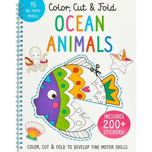 Color, Cut, and Fold: Ocean Animals