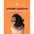 Helium Amigurumi Crochet Pattern Miniature Black Dachshund: Details and Easy Amigurumi Patterns Adorable and Animal Friends Magical Characters to Life