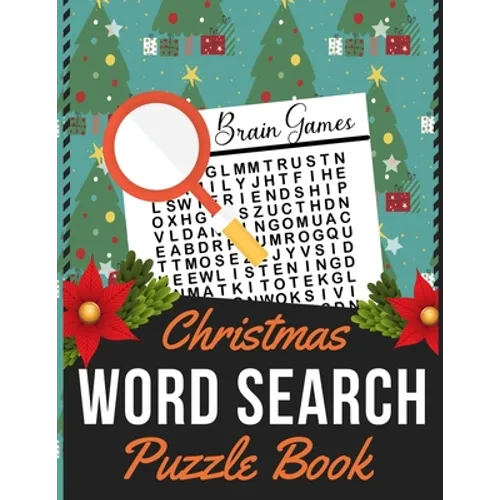 Christmas Word Search Puzzle Book: Holiday themed word search puzzle book Puzzle Gift for Word Puzzle Lover Brain Exercise Game