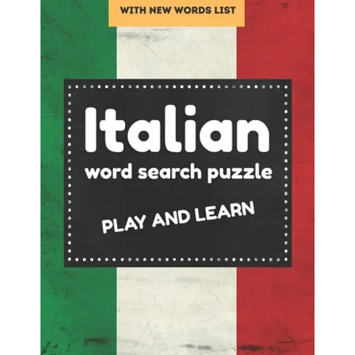 Italian word search puzzle: italian word search books for Adults and Beginners, perfect gift for Language Learners