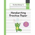 Handwriting Practice Paper K-2: The Little Crocodile Kindergarten writing paper with dotted lined sheets for ABC and numbers learning 125 pages 8.5x11