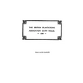 Association Oath Rolls of the British Plantations [New York, Virginia, Etc.] A.D. 1696