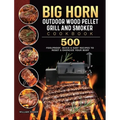 BIG HORN OUTDOOR Wood Pellet Grill & Smoker Cookbook: 500 Foolproof, Quick & Easy Recipes to Reset & Energize Your Body