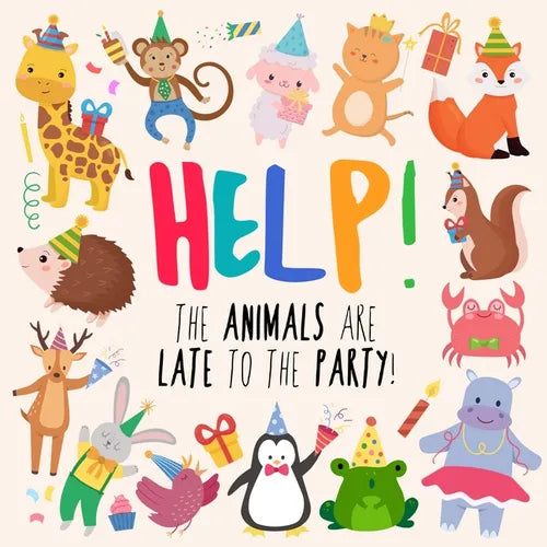 Help! The Animals Are Late to the Party!: A Fun Where's Wally/Waldo Style Book for Ages 2+ - Paperback