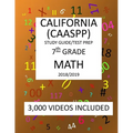 7th Grade CALIFORNIA CAASPP, MATH, Test Prep: 2019: 7th Grade California Assessment of Student Performance and Progress MATH Test prep/study guide