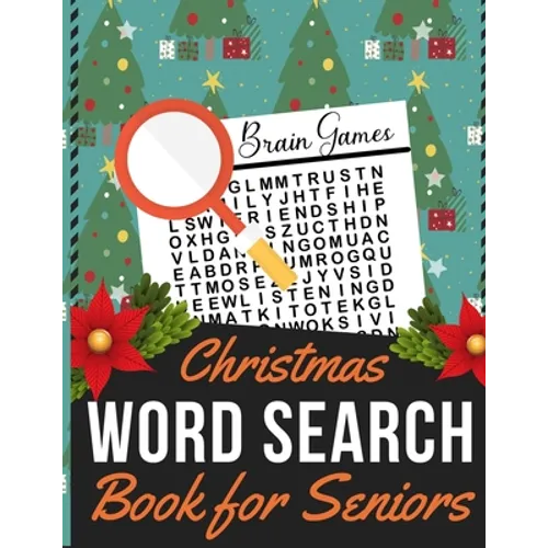 Christmas Word Search Book for Seniors: Holiday themed word search puzzle book Puzzle Gift for Word Puzzle Lover Brain Exercise Game