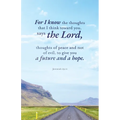 Graduation Bulletin: A Future (Package of 100): Jeremiah 29:11 (Nkjv)