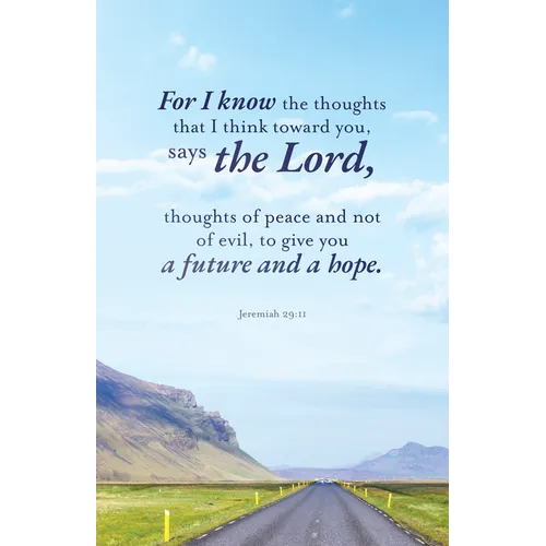 Graduation Bulletin: A Future (Package of 100): Jeremiah 29:11 (Nkjv)