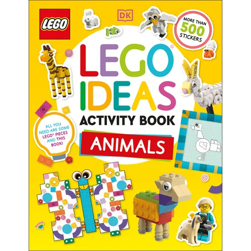 Lego Ideas Activity Book Animals: Packed with Lego Building and Sticker Activities and Fun Facts. with 500+ Stickers!