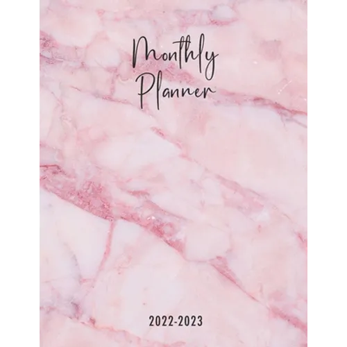 Montlhy Planner 2022-2023: Pink monthly planner to organize your day with mandala drawings