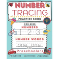 Number tracing book for preschoolers and for kids ages 3+: Number tracing practice book for Pre k, Kindergarten and kids ages 3- 5: Preschool number t