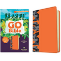 NLT Go Bible for Kids (with Glow-In-The-Dark Features) (Leatherlike, Orange Camo): A Life-Changing Bible for Kids