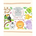 Large Print Coloring Book: An Adult Coloring Book with Fun, Easy, and Relaxing Coloring Pages for alphabet and Animal Lovers