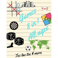 Tec tac toe & more Games 8 in 1 All ages: Printed on high-quality paper, Hangman, Captain's Mistress, Dots & Boxes, Tec tac toe, Tec tac toe 3D, Warsh