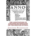 The Annotations of Johannes Bugenhagen on Ten Epistles of Paul