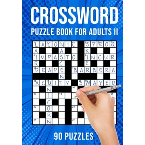 Crossword Puzzle Book for Adults II: Quick Daily Cross Word Activity Books 90 Puzzles (UK Version)