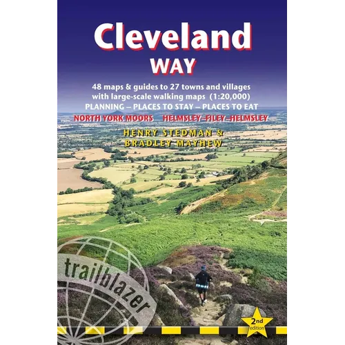 Cleveland Way: British Walking Guide: Helmsley-Filey-Helmsley - 48 Large-Scale Walking Maps (1:20,000) & Guides to 27 Towns & Villages - Planning, Pla