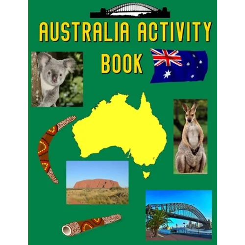 Australia Activity Book: Coloring Pages and Wordsearch