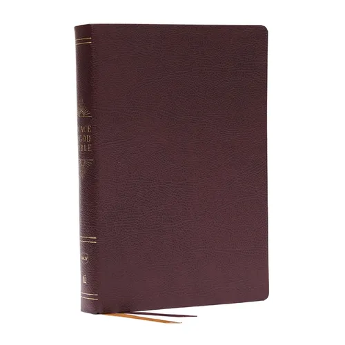 Peace of God Bible: Discover and Experience God's Shalom Throughout the Bible (Nkjv, Burgundy Bonded Leather, Red Letter, Comfort Print)