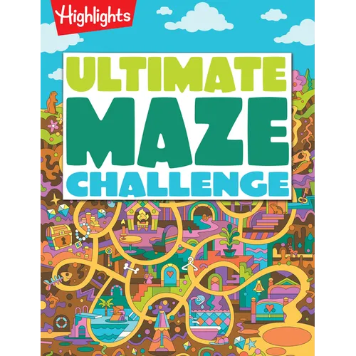 Ultimate Maze Challenge: Maze Activity Book for Kids with 144 Pages of Maze Puzzles & Games, Progressive Difficulty Seek-And-Find Brain Challenges for
